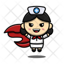 Superwoman Nurse Icon