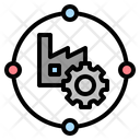 Supply Chain Factory Icon