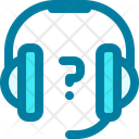 Headphones Technical Support Customer Service Icon
