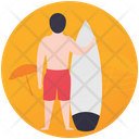 Surfboarding Icon