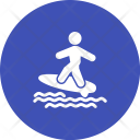 Surfing Sea Ocean Icon