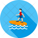 Surfing Sea Ocean Icon