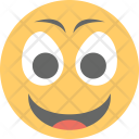 Happy Surprised Emoticon Icon