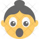 Surprised Woman Face Icon