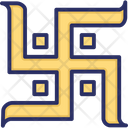 Swastika Hinduism Prosperity Sign Icon
