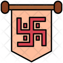 Swastika Banner Icon