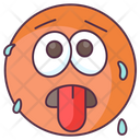 Sweating Emoji Sweating Expression Emotag Icon