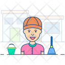Sweeper Custodian Janitor Icon