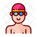 Swimmer Swimming Suit Man Icon