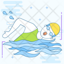 Swimming Water Sports Olympics Game Icon
