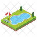 Swimming Pool Pool Cityscape Icon