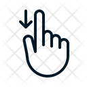 Swipe Down Icon