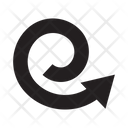 Swirl Arrow Direction Icon
