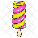 Swirl Popsicle Ice Cream Summer Dessert Icon