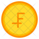 Swiss Franc Coin Currency Icon