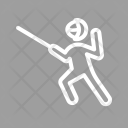 Sword Fighting Fence Icon
