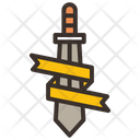 Sword And Ribbon Sword Weapon Icon