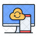 Sync Between Devices Cloud Storage Information Icon