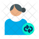 Sync User Sync Profile Female Profile Icon