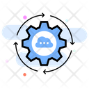 Cloud Update Cloud Syncing Maintenance Icon
