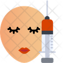 Syringe Injection Face Icon