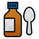 Syrup Bottle Spoon Icon