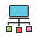 System Flow Connection Icon