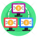 Computer Network System Network Bitcoin Network Icon