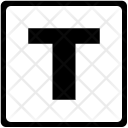 T alphabet  Icon