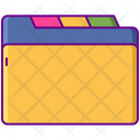 Tabbed File Folder Icon