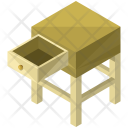 Small Table Drawer Icon