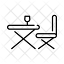 Table and chair Icon