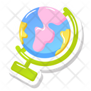 Table Globe Country Map Geography Icon