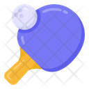 Table Tennis Racket Ball Icon