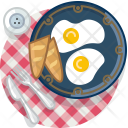 Baguette Eggs Lunch Icon