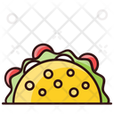 Tacos Tortilla Sandwich Mexican Dish Icon