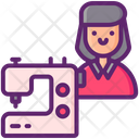 Tailor Woman Icon