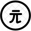 Taiwan Dollar Currency Coin Icon