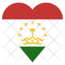 Tajikistan Flag Country Icon