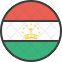 Tajikistan Asian Country Icon