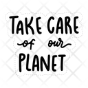 Take Care Of Our Planet Icon