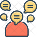 Talkative Chatty Garrulous Icon
