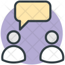 Talking Communication Persons Icon