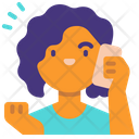Talking on phone  Icon
