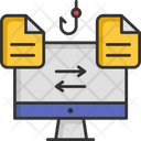 Tampering File Transfer File Hacking Icon
