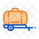 Uniaxial Trailer Vehicle Icon
