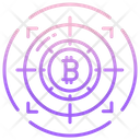 Target Bitcoin Target Crypto Currency Icon
