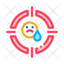 Target Sad  Icon