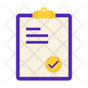 Task Complete Checklist Memo Pad Icon