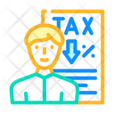 Tax Adviser Tax Paper Percent Icon